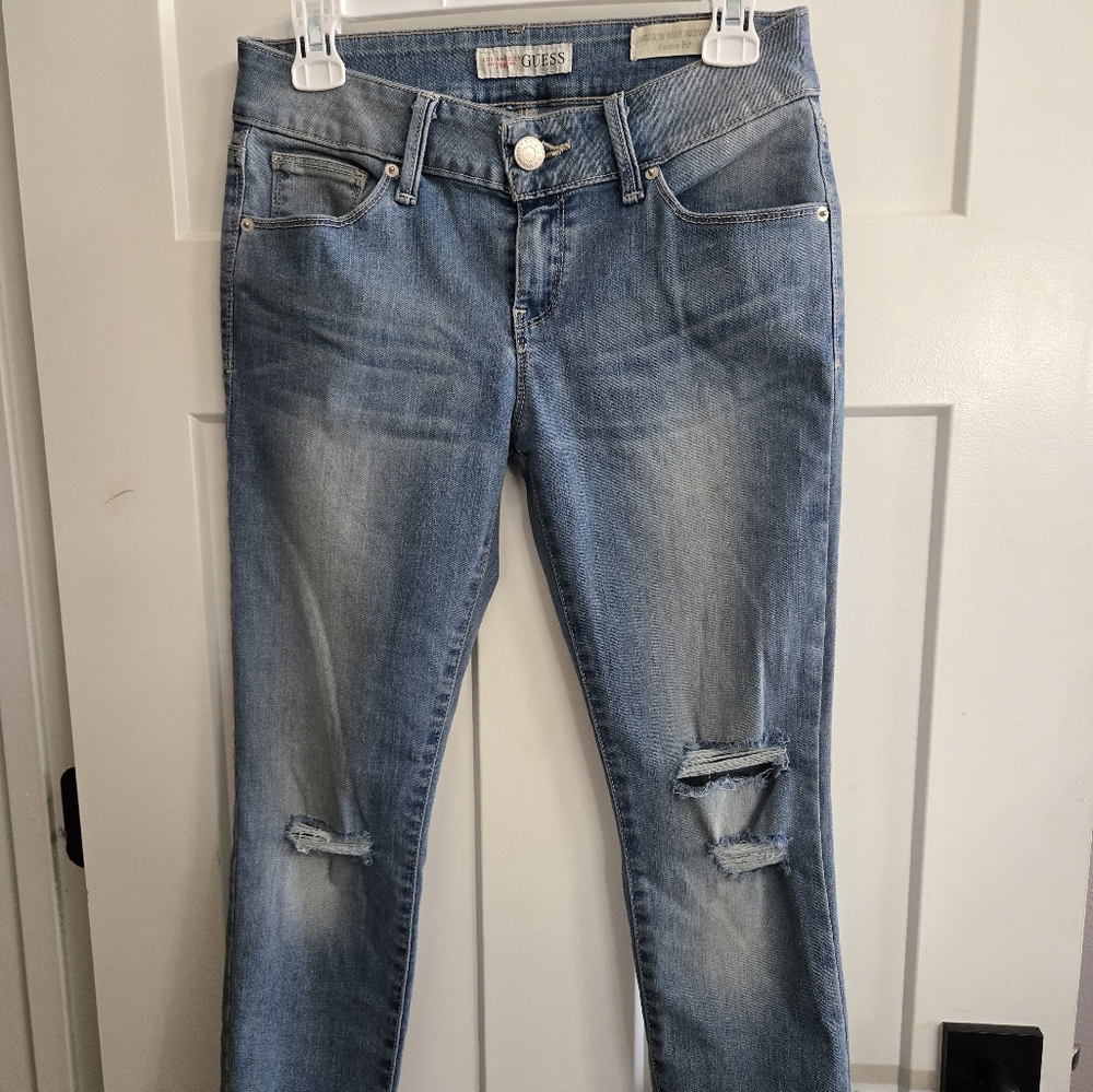 Guess Blue Distressed Jeans